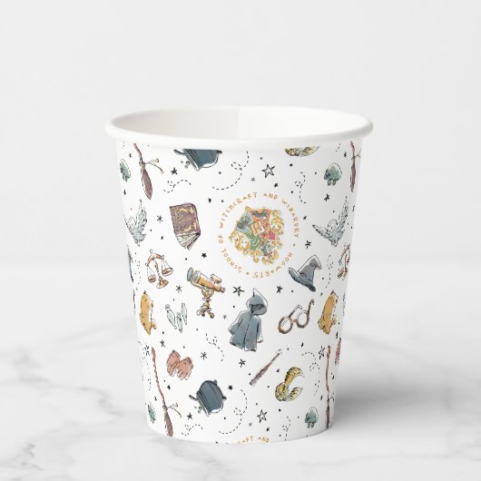 Gobelets En Papier Motif d'icônes HARRY POTTER™ (Gauche)