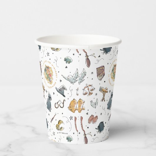 Gobelets En Papier Motif d'icônes HARRY POTTER™ (Droite)