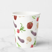 Gobelets En Papier Motif d'illustration végétale (Droite)