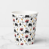 Gobelets En Papier Motif d'instrument de musique (Verso)