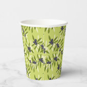 Gobelets En Papier Motif d'olive (Droite)