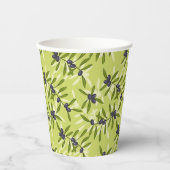 Gobelets En Papier Motif d'olive (Recto)