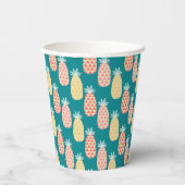 Gobelets En Papier Motif Doodle ananas (Verso)