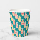 Gobelets En Papier Motif Doodle ananas (Recto)