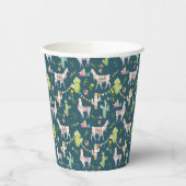 Gobelets En Papier Motif Drapeau Llama Aquarelle (Gauche)