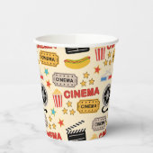 Gobelets En Papier Motif du cinéma (Gauche)