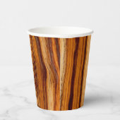 Gobelets En Papier Motif du grain de bois (Droite)