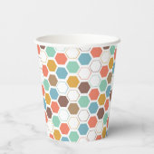 Gobelets En Papier Motif du module Bee Hive (Verso)