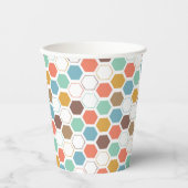 Gobelets En Papier Motif du module Bee Hive (Recto)