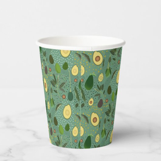 Gobelets En Papier Motif du parti Avocado (Droite)