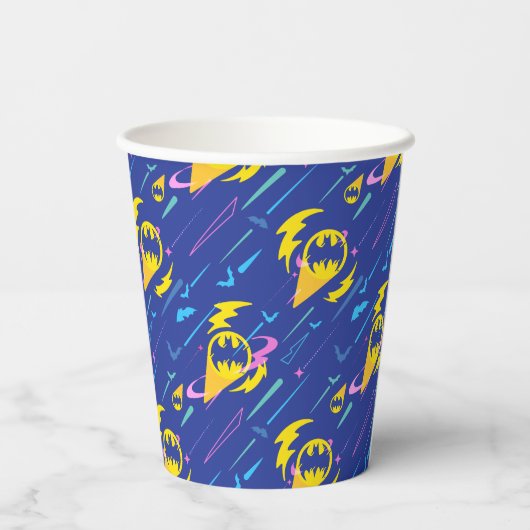 Gobelets En Papier Motif du signal de chauve-souris Batman (Verso)