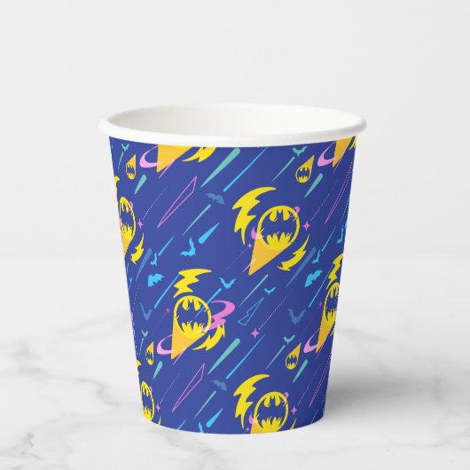 Gobelets En Papier Motif du signal de chauve-souris Batman (Recto)