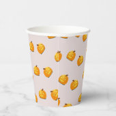 Gobelets En Papier Motif en chef citrouille orange (Droite)