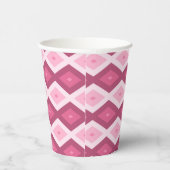 Gobelets En Papier Motif en diamant rose (Droite)