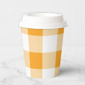 Gobelets En Papier Motif En vichy jaune (Droite)