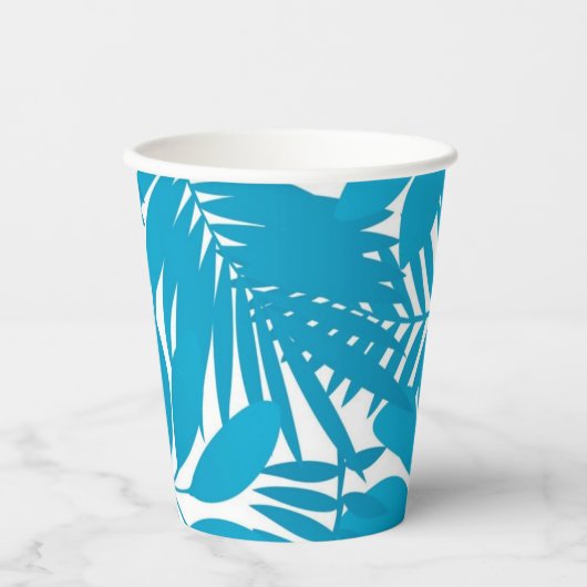 Gobelets En Papier motif feuille (Recto)