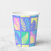 Gobelets En Papier motif feuille (Verso)