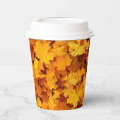Gobelets En Papier Motif feuille d'érable-25877 (Gauche)