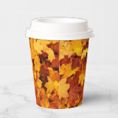 Gobelets En Papier Motif feuille d'érable-25877 (Droite)