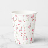 Gobelets En Papier Motif Flamingo rose pâle (Droite)