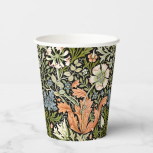 Gobelets En Papier Motif Floral Art Nouveau William Morris Compton