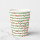 Gobelets En Papier Motif Fraise (Recto)
