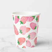 Gobelets En Papier Motif fraise (Droite)
