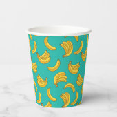 Gobelets En Papier Motif Fruit Banana (Verso)