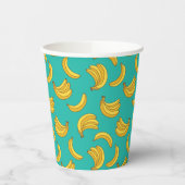 Gobelets En Papier Motif Fruit Banana (Gauche)