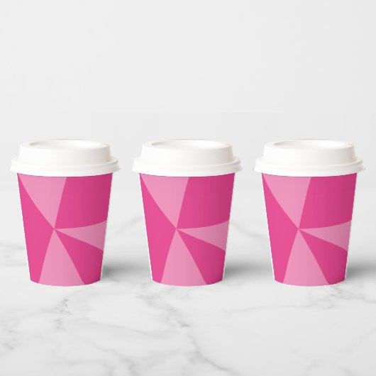 Gobelets En Papier Motif géométrique triangles (Multi)