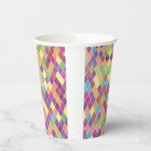 Gobelets En Papier Motif Grunge Harlequin (Gauche)