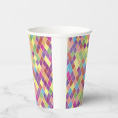 Gobelets En Papier Motif Grunge Harlequin (Droite)