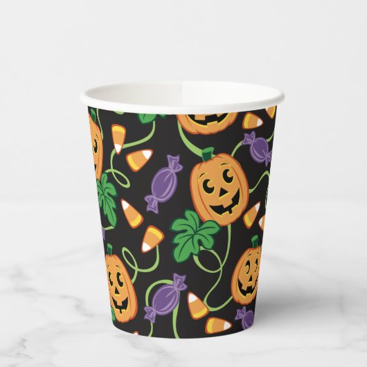 Gobelets En Papier Motif HALLOWEEN (Gauche)