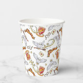 Gobelets En Papier Motif Hedwig GRYFFINDOR™ (Verso)