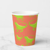 Gobelets En Papier Motif Iguana Lizard (Verso)