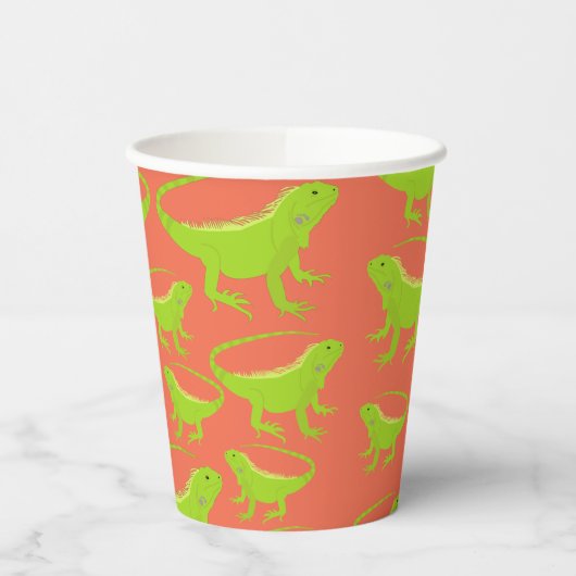 Gobelets En Papier Motif Iguana Lizard (Gauche)