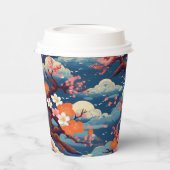 Gobelets En Papier Motif japonais Kimono (Gauche)