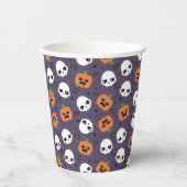 Gobelets En Papier Motif Kawaii Halloween (Recto)