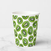 Gobelets En Papier Motif Kiwi vert (Verso)