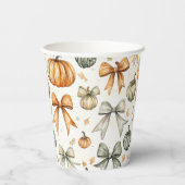 Gobelets En Papier Motif mignon de la bow automate (Verso)