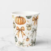 Gobelets En Papier Motif mignon de la bow automate (Recto)