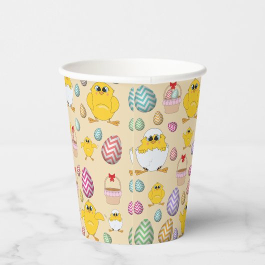 Gobelets En Papier Motif mignon de Pâques (Droite)