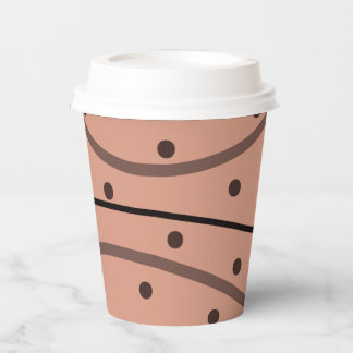 Gobelets En Papier Motif Mocha Dots & Stripes