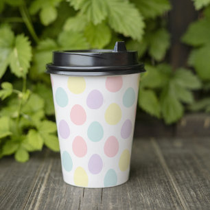 Gobelets En Papier Motif moderne Pastel Egg Bonne Pâques