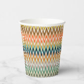 Gobelets En Papier Motif multicolore en zigzag (Droite)
