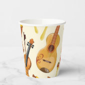 Gobelets En Papier Motif musical (Gauche)