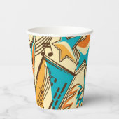 Gobelets En Papier Motif musical (Verso)