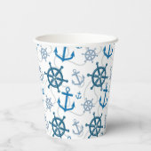 Gobelets En Papier Motif nautique (Verso)