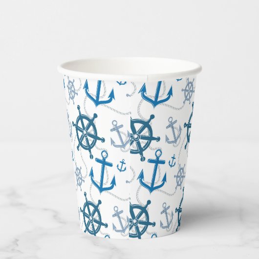 Gobelets En Papier Motif nautique (Droite)