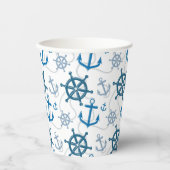 Gobelets En Papier Motif nautique (Recto)